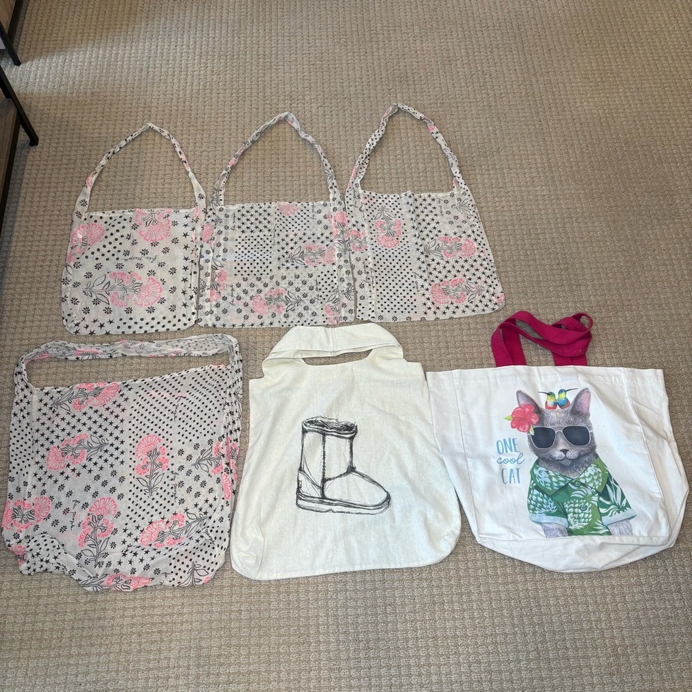 Set of 6 Reusable Bags